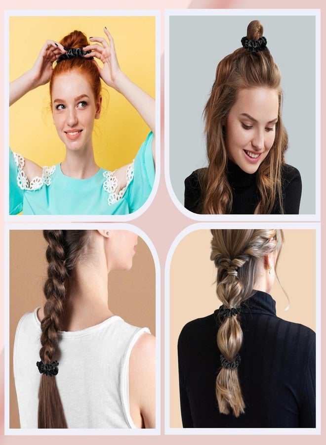 JessLab Luxe Satin Scrunchies, No Damage Hair Ties for Sleeping, Ultra-Gentle on All Hair Types, 10 Pack - Image 5